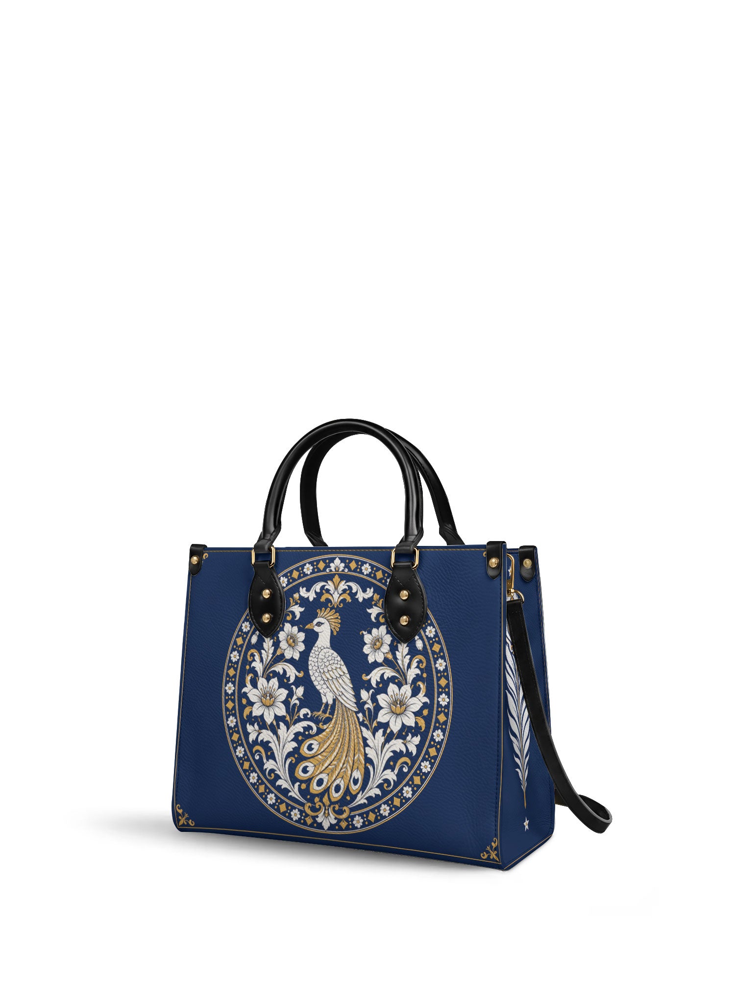 "QUETZALÍ" Leather Handbag - side view | Paleta Bags