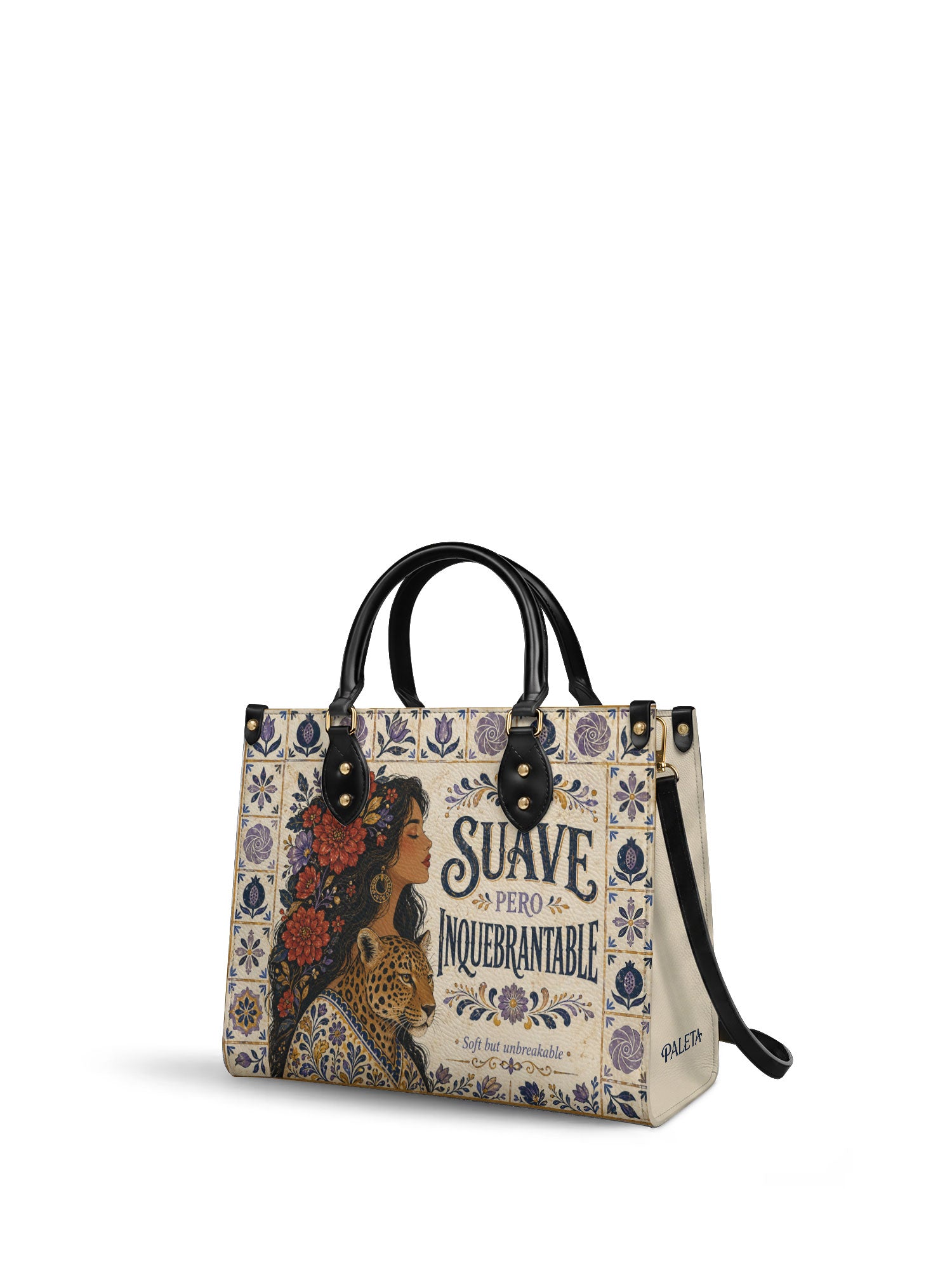 "Suave pero inquebrantable" ver.8 Leather Handbag - side view | Paleta Bags