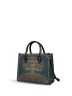 "Mis Raíces son Profundas" ver.2 Leather Handbag - side view | Paleta Bags