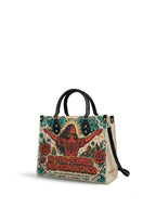 "No pido permiso para ocupar espacio" ver.3 Leather Handbag - side view | Paleta Bags