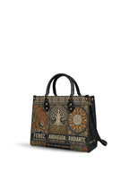 "Feroz. Arraigada. Radiante" ver.4 Leather Handbag - side view | Paleta Bags