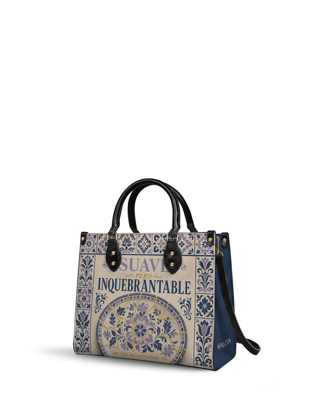 "Suave pero inquebrantable" ver.4 Leather Handbag - side view | Paleta Bags