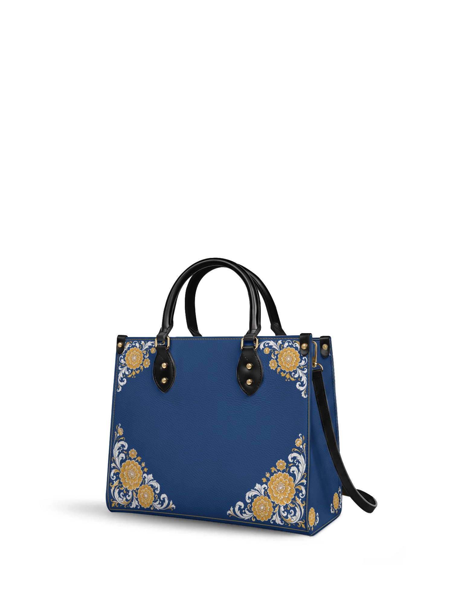 "CEMPASSÚCHIL" Leather Handbag - side view | Paleta Bags