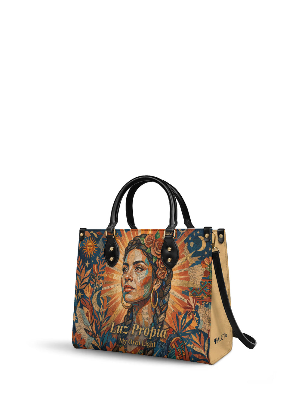 "Luz Propia" ver.2 Leather Handbag - side view | Paleta Bags
