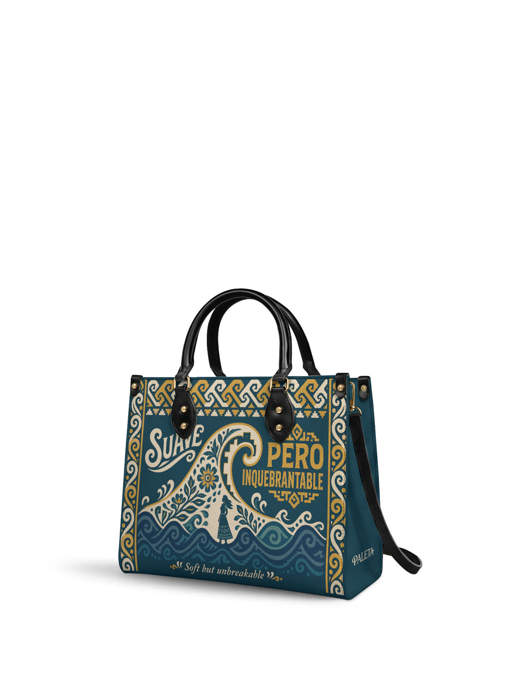 "Suave pero inquebrantable" ver.3 Leather Handbag - side view | Paleta Bags