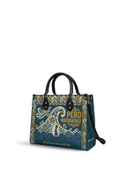 "Suave pero inquebrantable" ver.3 Leather Handbag - side view | Paleta Bags