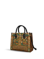 "Mis Raíces son Profundas" ver.3 Leather Handbag - side view | Paleta Bags