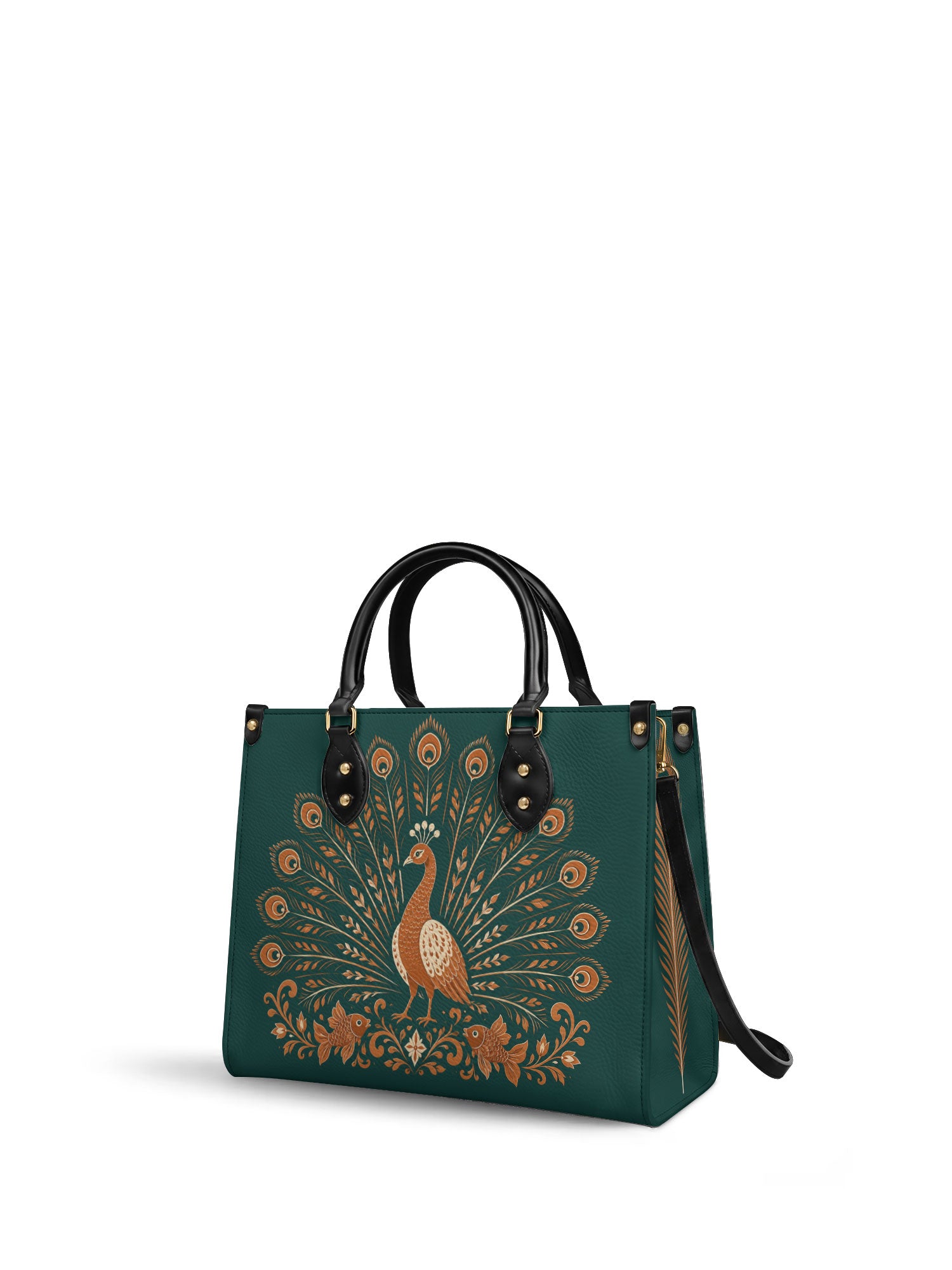 "PENACHO" Leather Handbag - side view | Paleta Bags