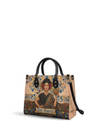"Soy Fuerte" ver.3 Leather Handbag - side view | Paleta Bags