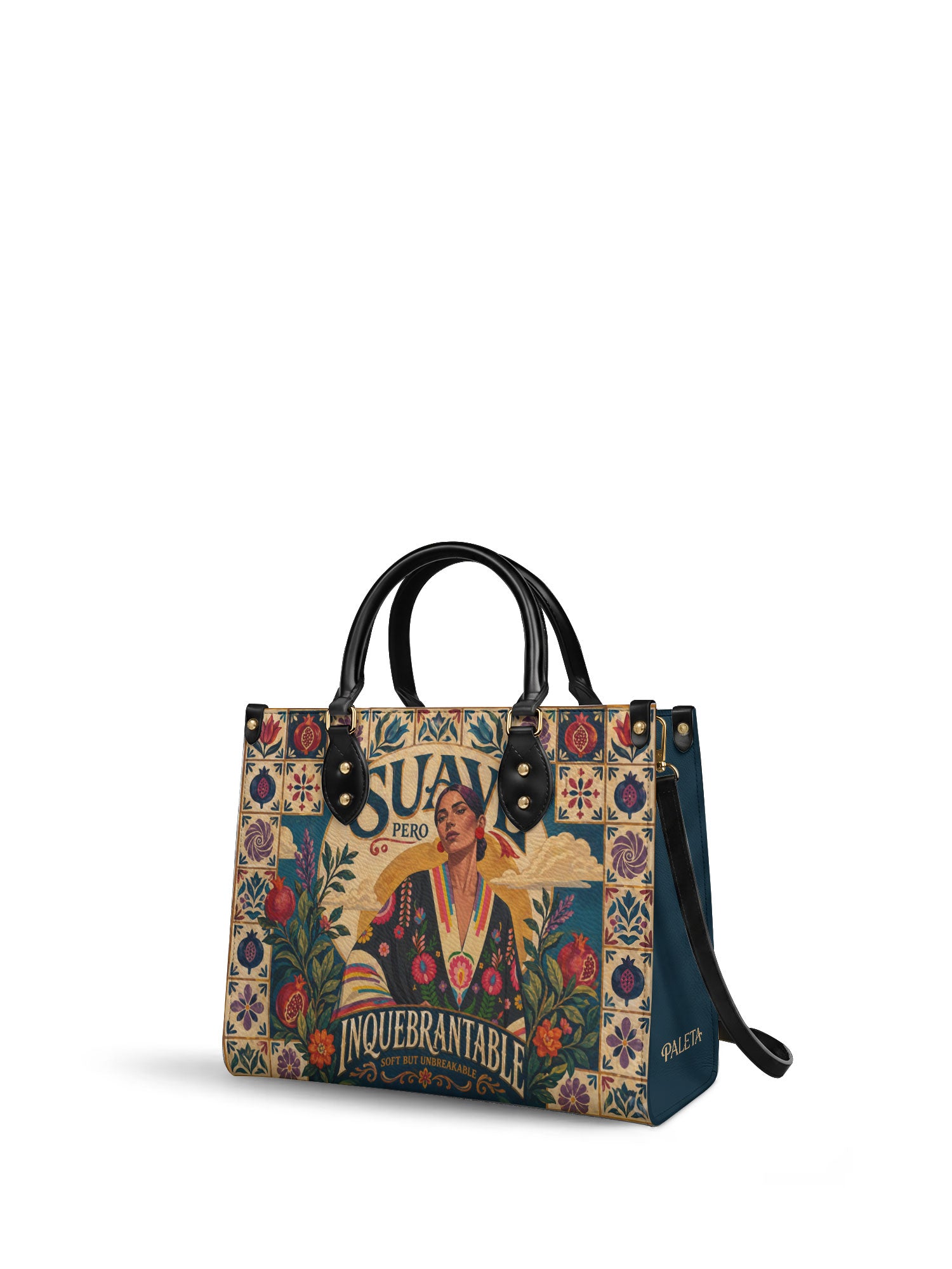 "Suave pero inquebrantable" ver.9 Leather Handbag - side view | Paleta Bags