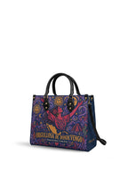 "Orgullosa de donde vengo" ver.5 Leather Handbag - side view | Paleta Bags