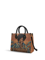 "Mi Raíz es Oro" ver.4 Leather Handbag - side view | Paleta Bags