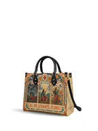 "Caí, me levanté, florecí" ver.1 Leather Handbag - side view | Paleta Bags