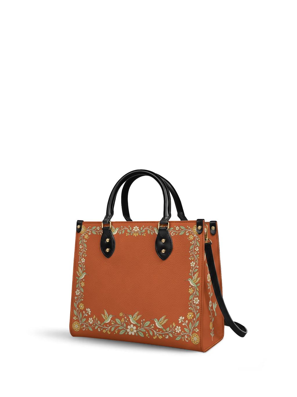 "HUITZILIN" Leather Handbag - side view | Paleta Bags