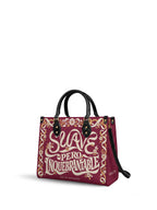 "Suave pero inquebrantable" ver.1 Leather Handbag - side view | Paleta Bags