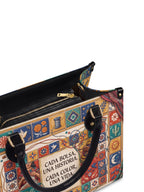 "Cada bolsa, una historia" ver.1 Leather Handbag - detail