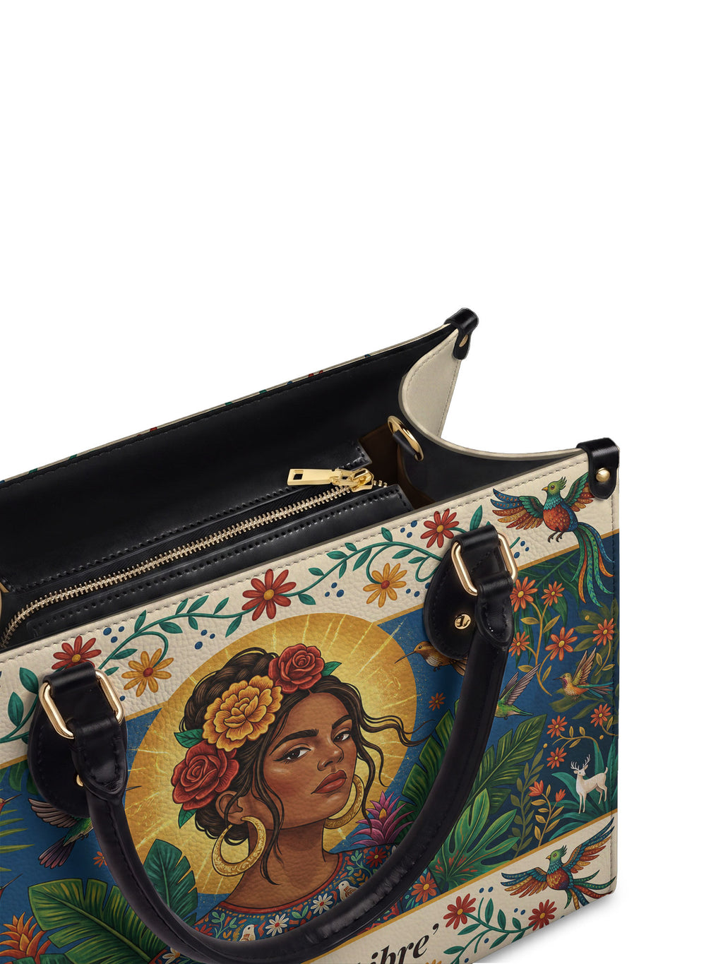 "Poderosa y Libre" ver.3 Leather Handbag - detail | Paleta Bags