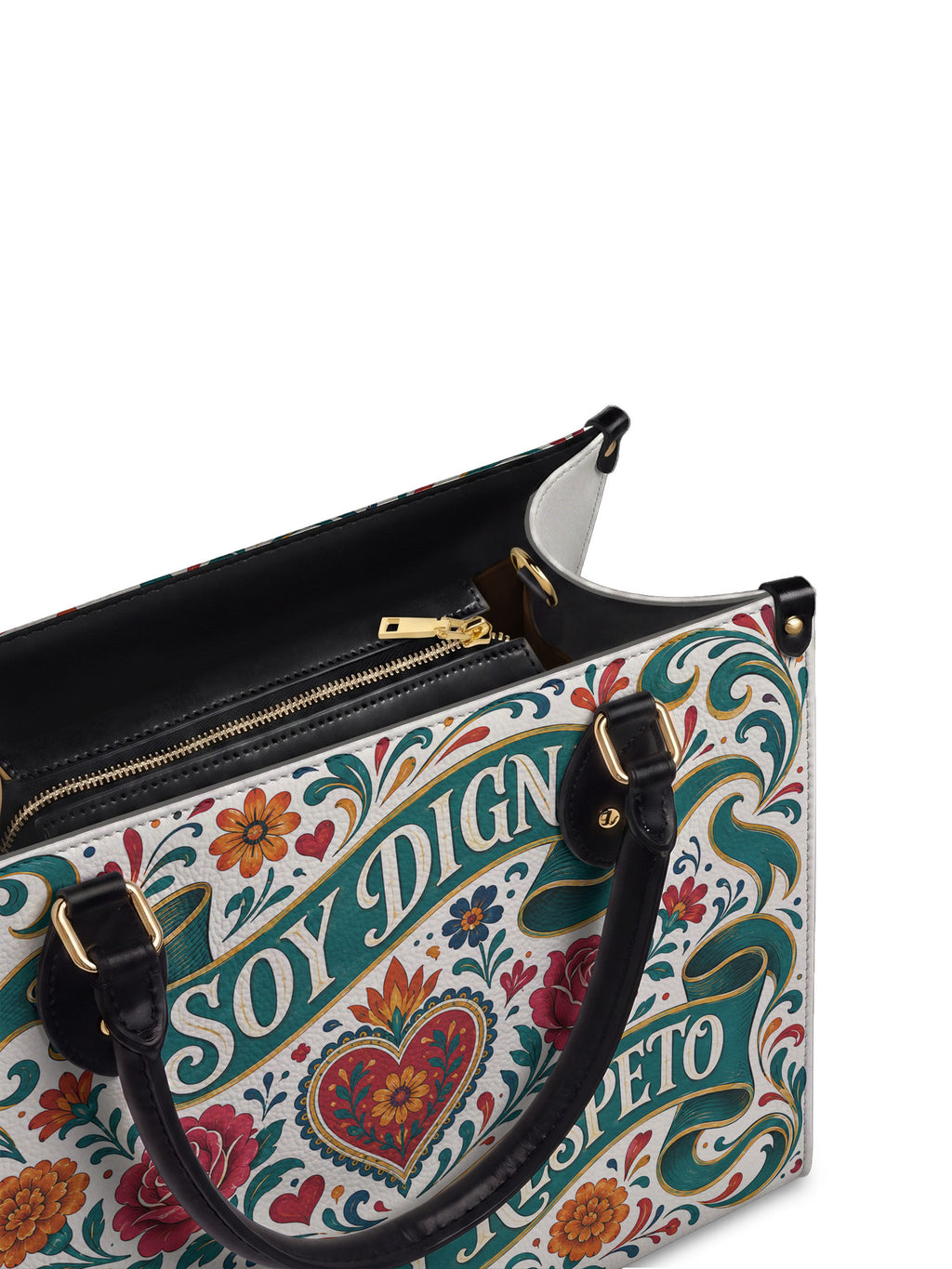 "Otomi Wild Embroidery" ver.3 Leather Handbag - detail | Paleta Bags