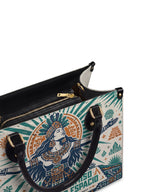 "No pido permiso para ocupar espacio" ver.4 Leather Handbag - detail | Paleta Bags