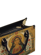 "Mi amor propio es sagrado" ver.2 Leather Handbag - detail | Paleta Bags