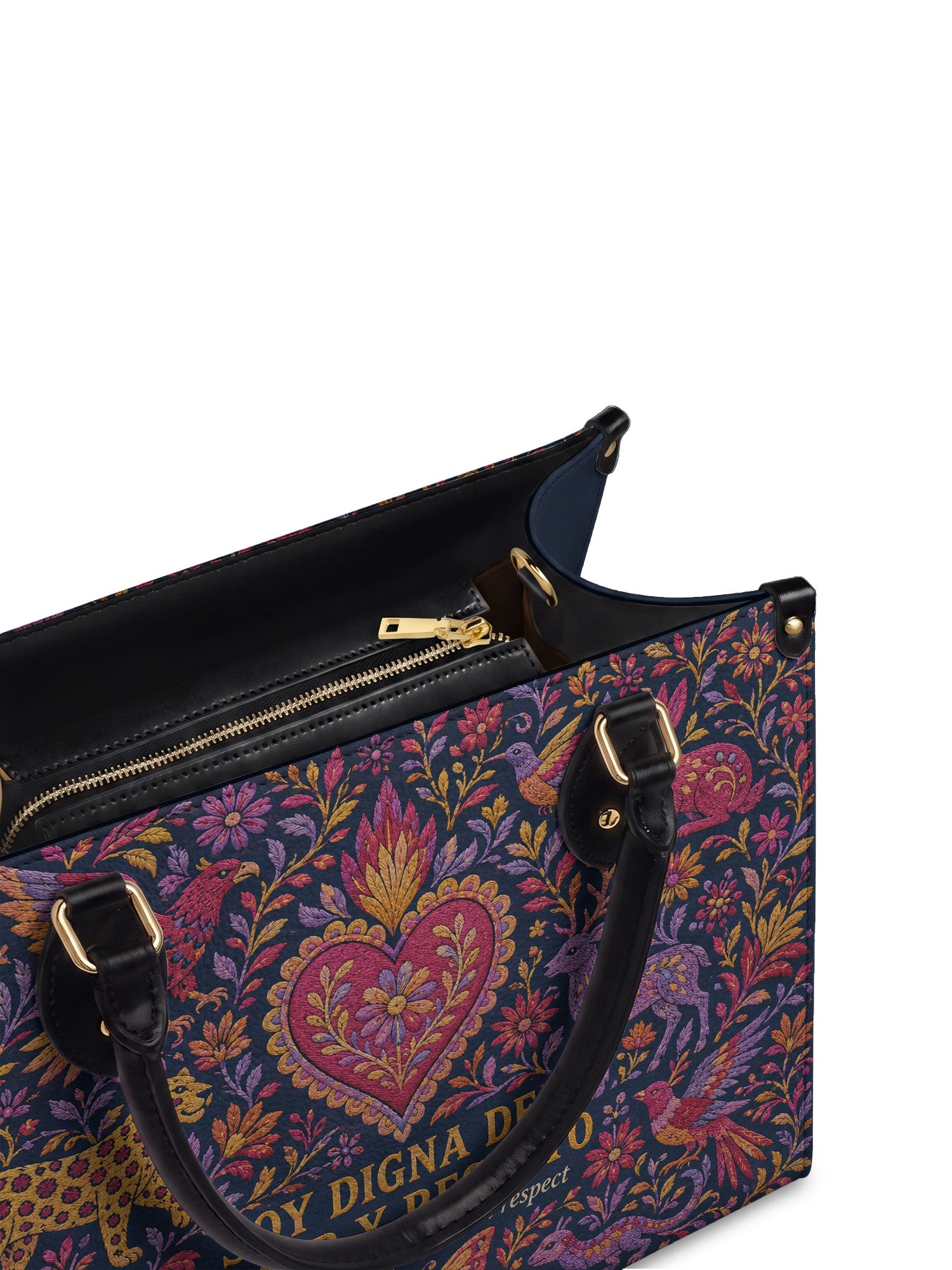 "Otomi Wild Embroidery" ver.2 Leather Handbag - detail | Paleta Bags