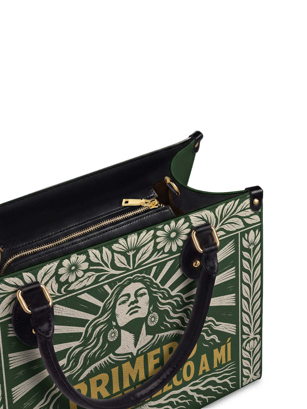 "Primero me pertenezco a mí" ver.4 Leather Handbag - detail | Paleta Bags