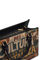 "Mi cultura es mi fortaleza" ver.1 Leather Handbag - detail | Paleta Bags