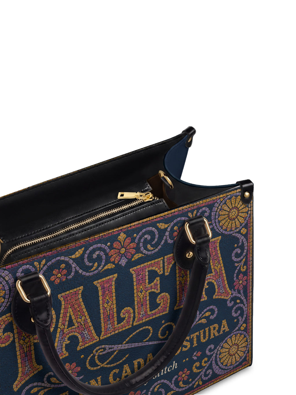 "La Paleta — Arte en cada costura" ver.3 Leather Handbag - detail