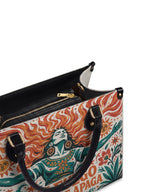 "Soy fuego que no se apaga" ver.4 Leather Handbag - detail | Paleta Bags