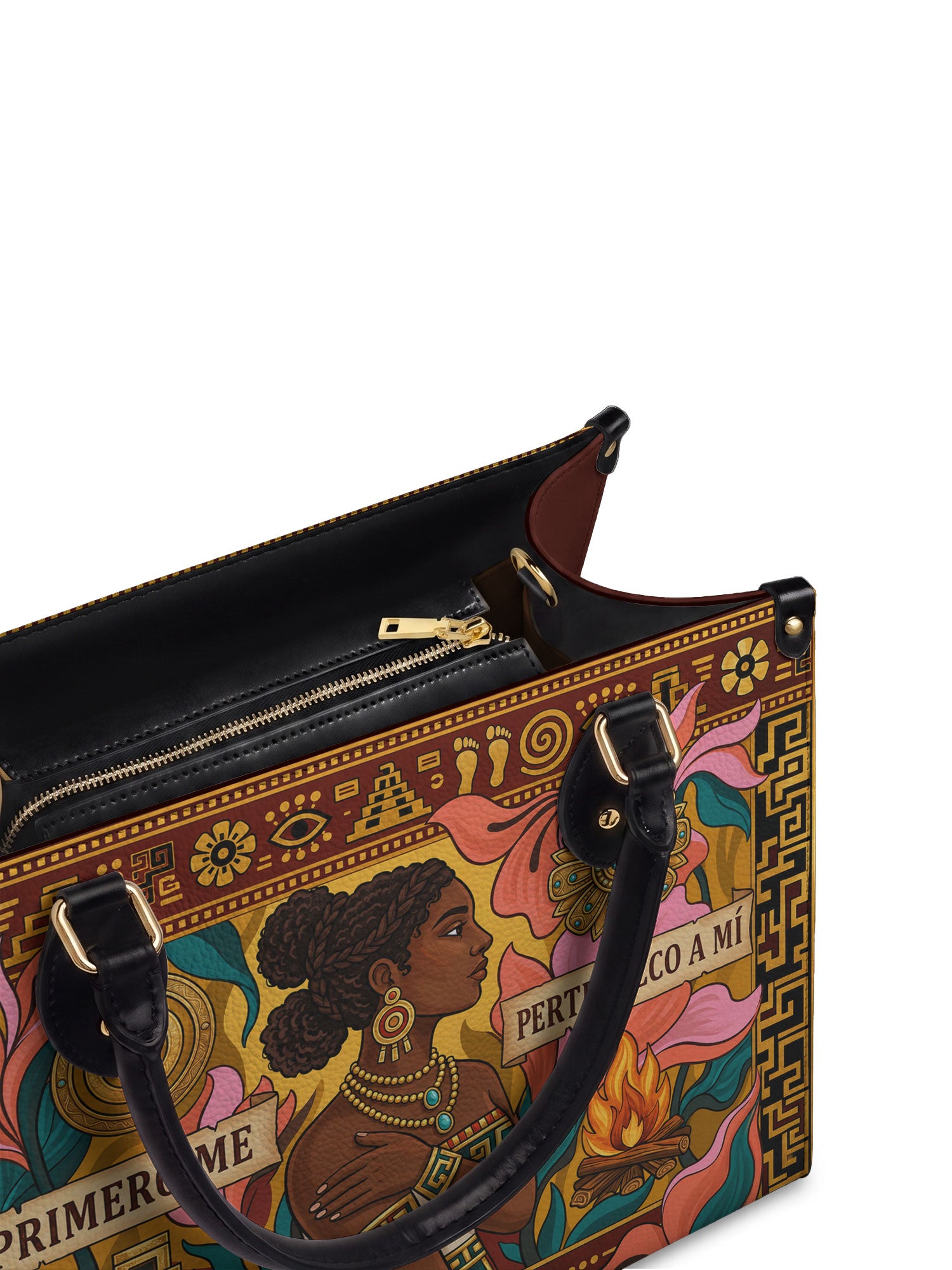 "Primero me pertenezco a mí" ver.6 Leather Handbag - detail | Paleta Bags