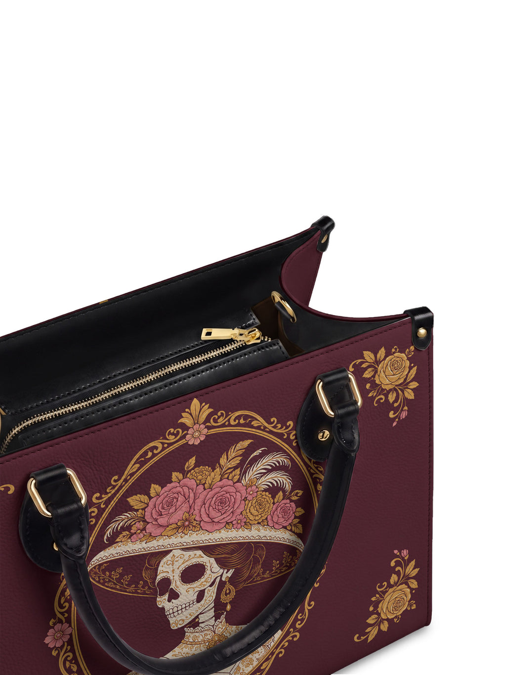 "CALAVERA" Leather Handbag - detail | Paleta Bags