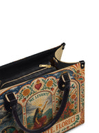 "Caí, me levanté, florecí" ver.1 Leather Handbag - detail | Paleta Bags