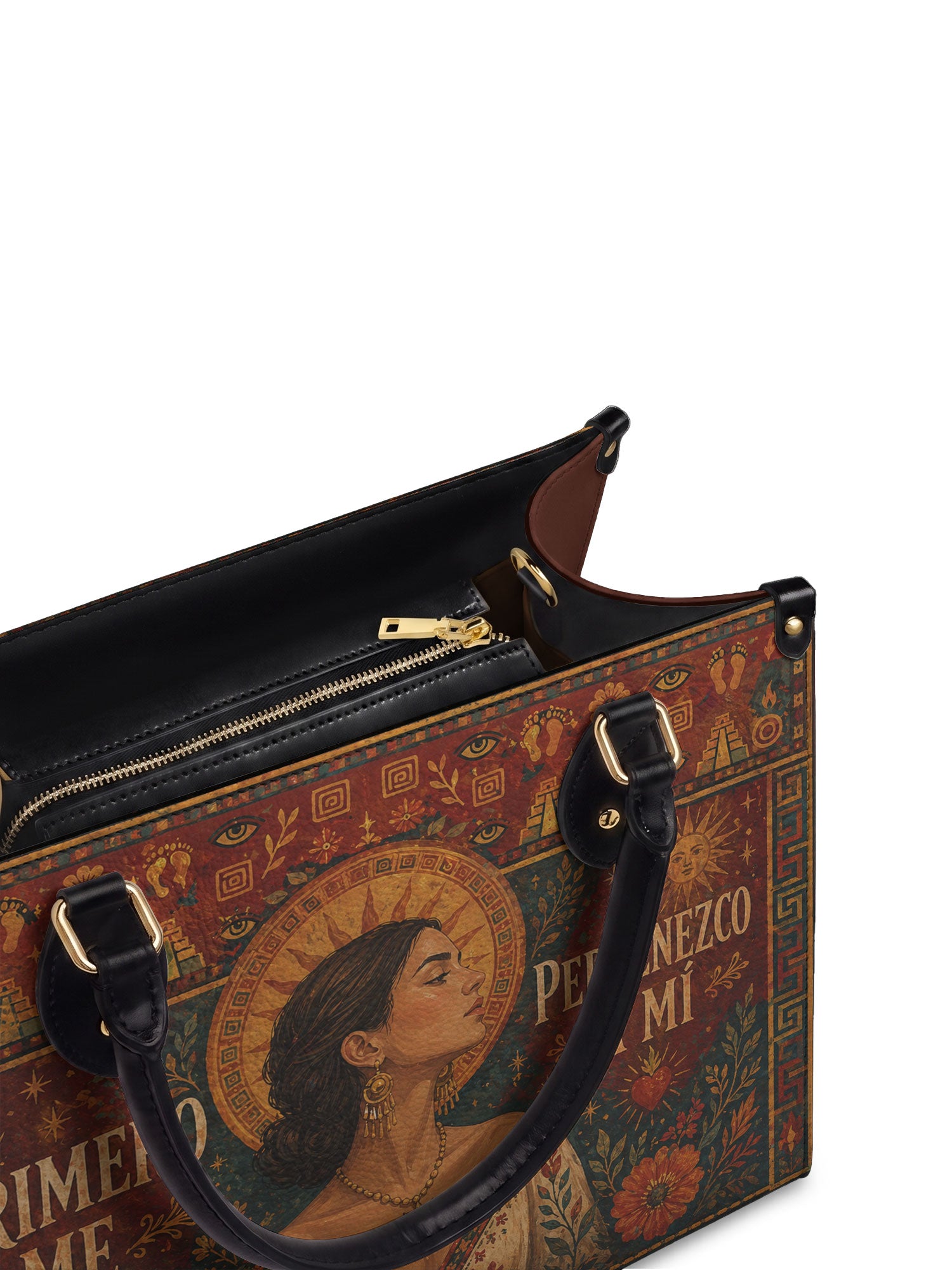 "Primero me pertenezco a mí" ver.1 Leather Handbag - detail | Paleta Bags