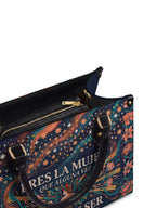 "Eres la mujer que alguna vez soñaste ser" ver.5 Leather Handbag - detail | Paleta Bags