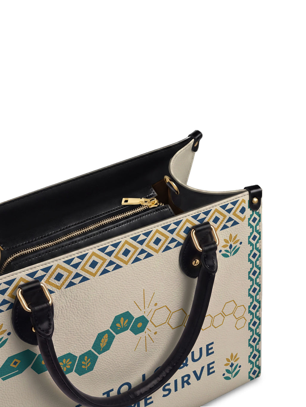 "Suelto lo que ya no me sirve" ver.4 Leather Handbag - detail | Paleta Bags