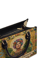 "Se amó hasta florecer" ver.7 Leather Handbag - detail | Paleta Bags