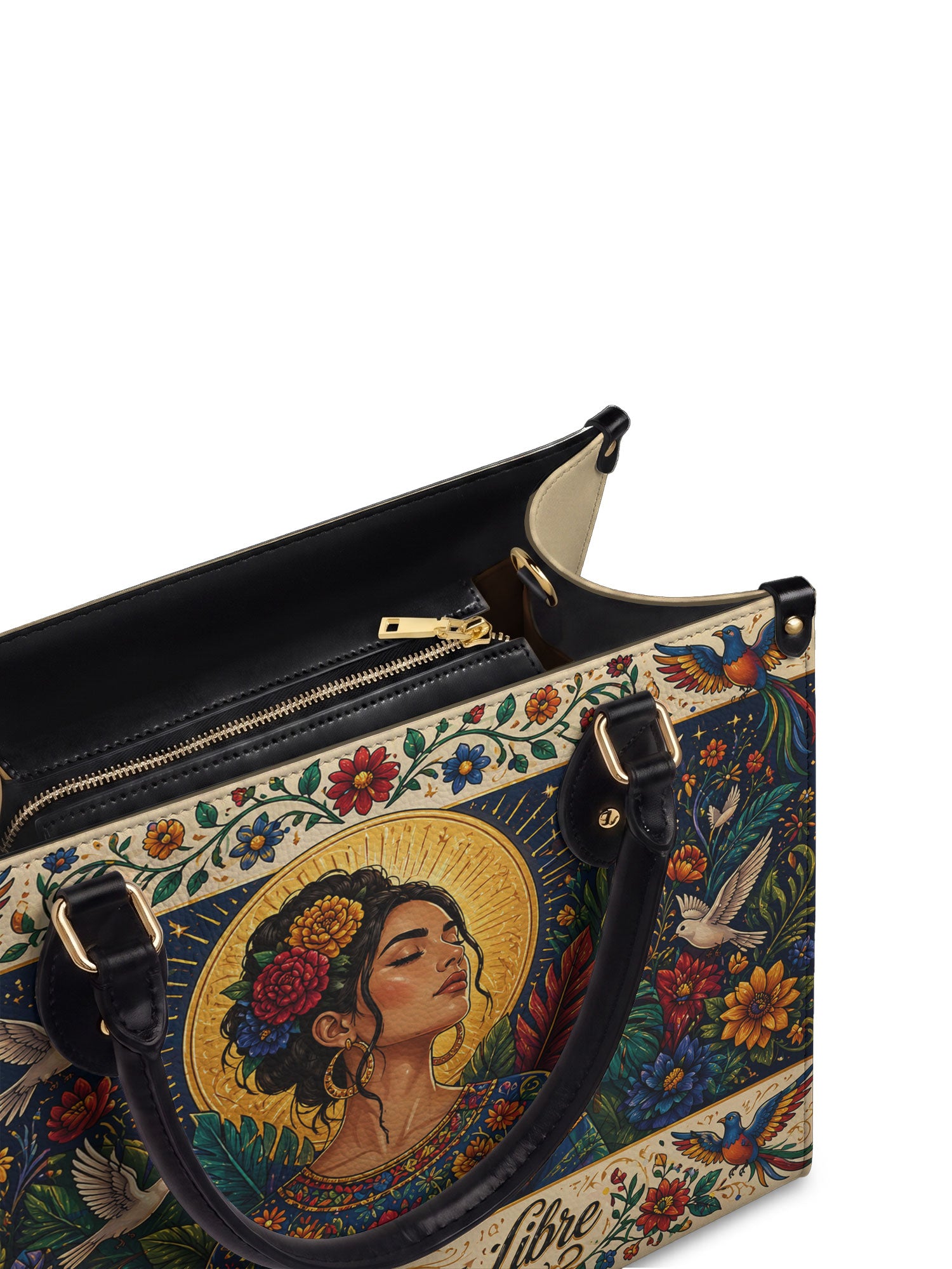 "Poderosa y Libre" ver.1 Leather Handbag - detail | Paleta Bags