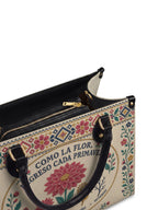 "Como la flor, regreso cada primavera" ver.3 Leather Handbag - detail | Paleta Bags