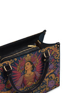 "Me merezco todo lo bueno" ver.2 Leather Handbag - detail | Paleta Bags