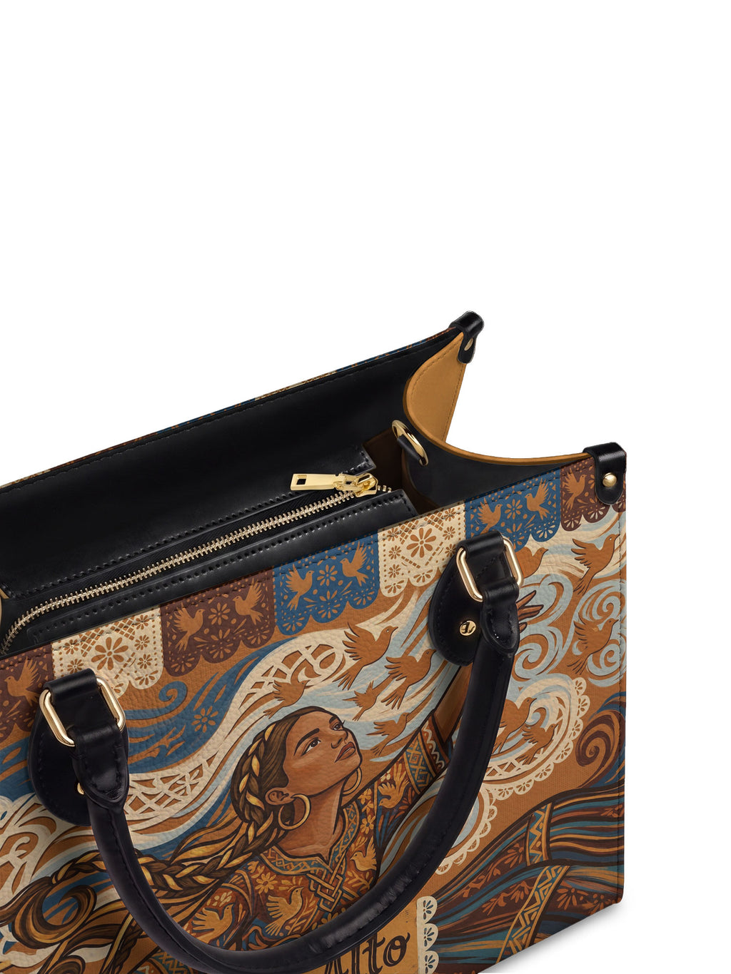 "Vuelo Alto" ver.3 Leather Handbag - detail | Paleta Bags