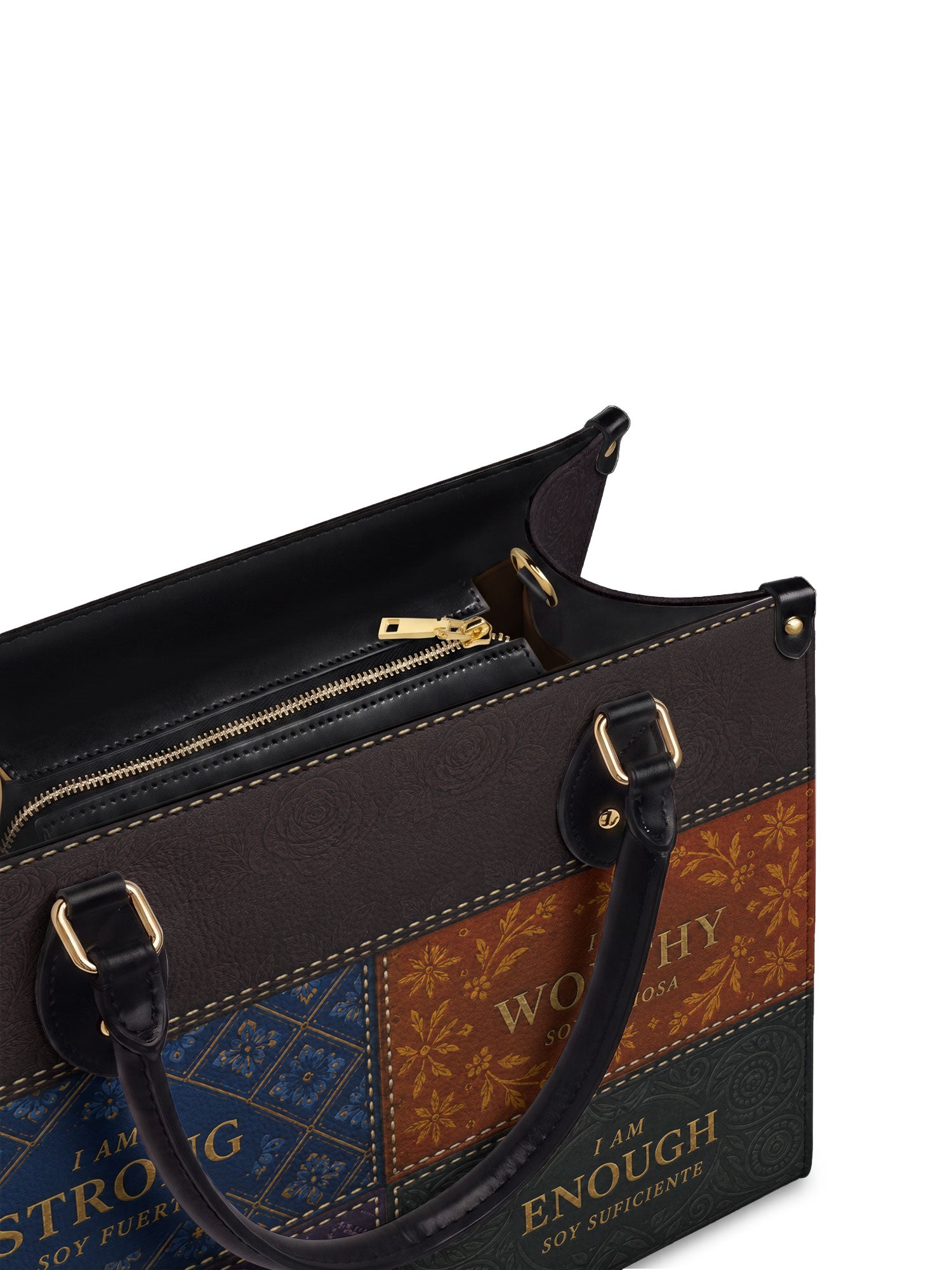"BILINGÜE" ver.1 Leather Handbag - detail | Paleta Bags