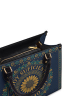 "Soy suficiente, tal y como soy" ver.7 Leather Handbag - detail | Paleta Bags