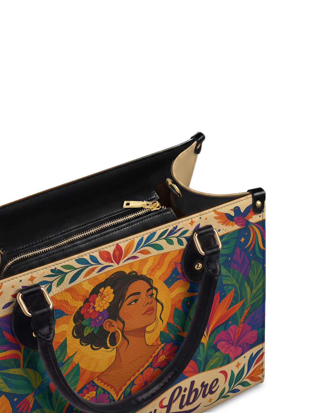 "Poderosa y Libre" ver.2 Leather Handbag - detail | Paleta Bags