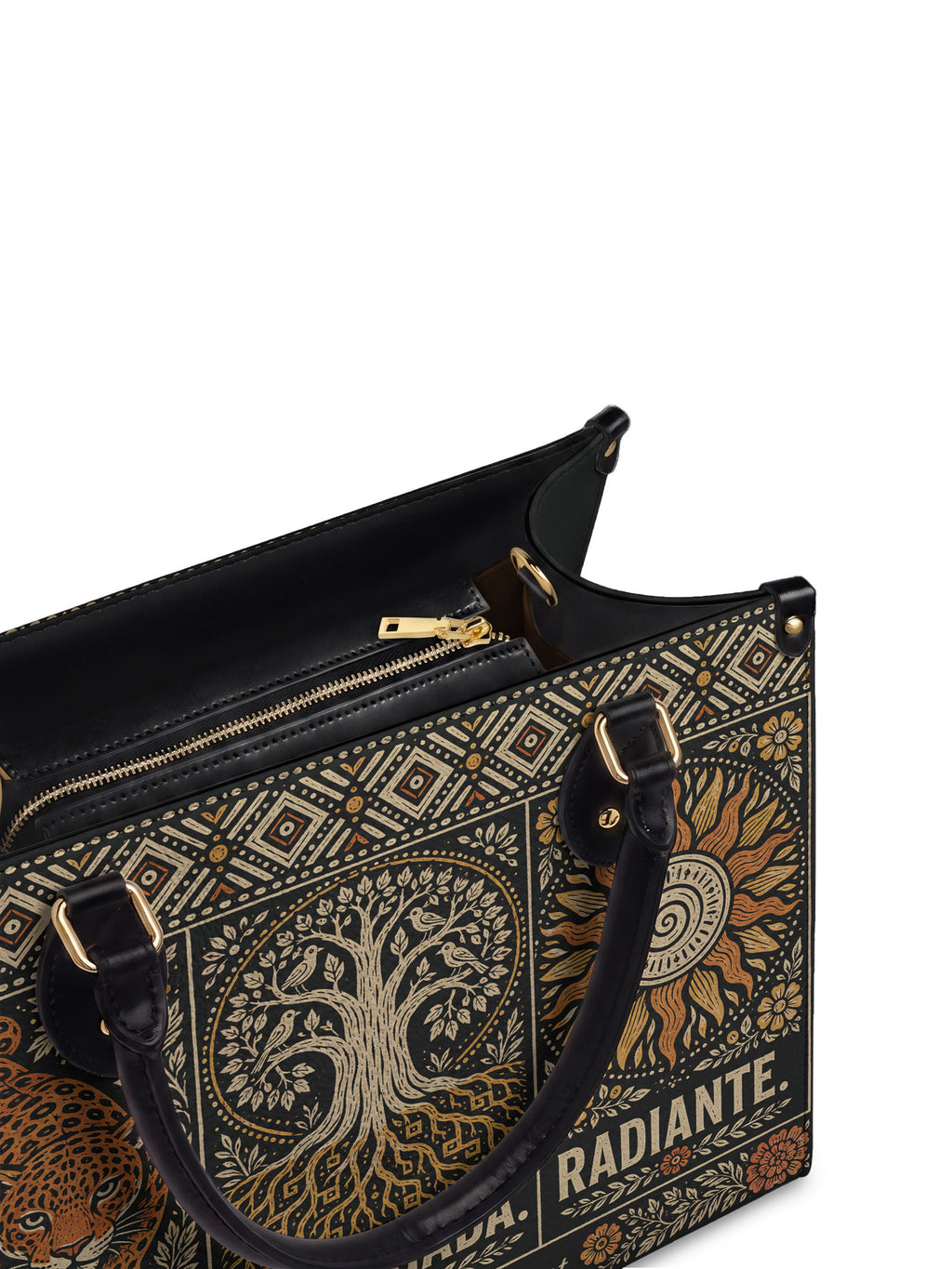 "Feroz. Arraigada. Radiante" ver.4 Leather Handbag - detail | Paleta Bags