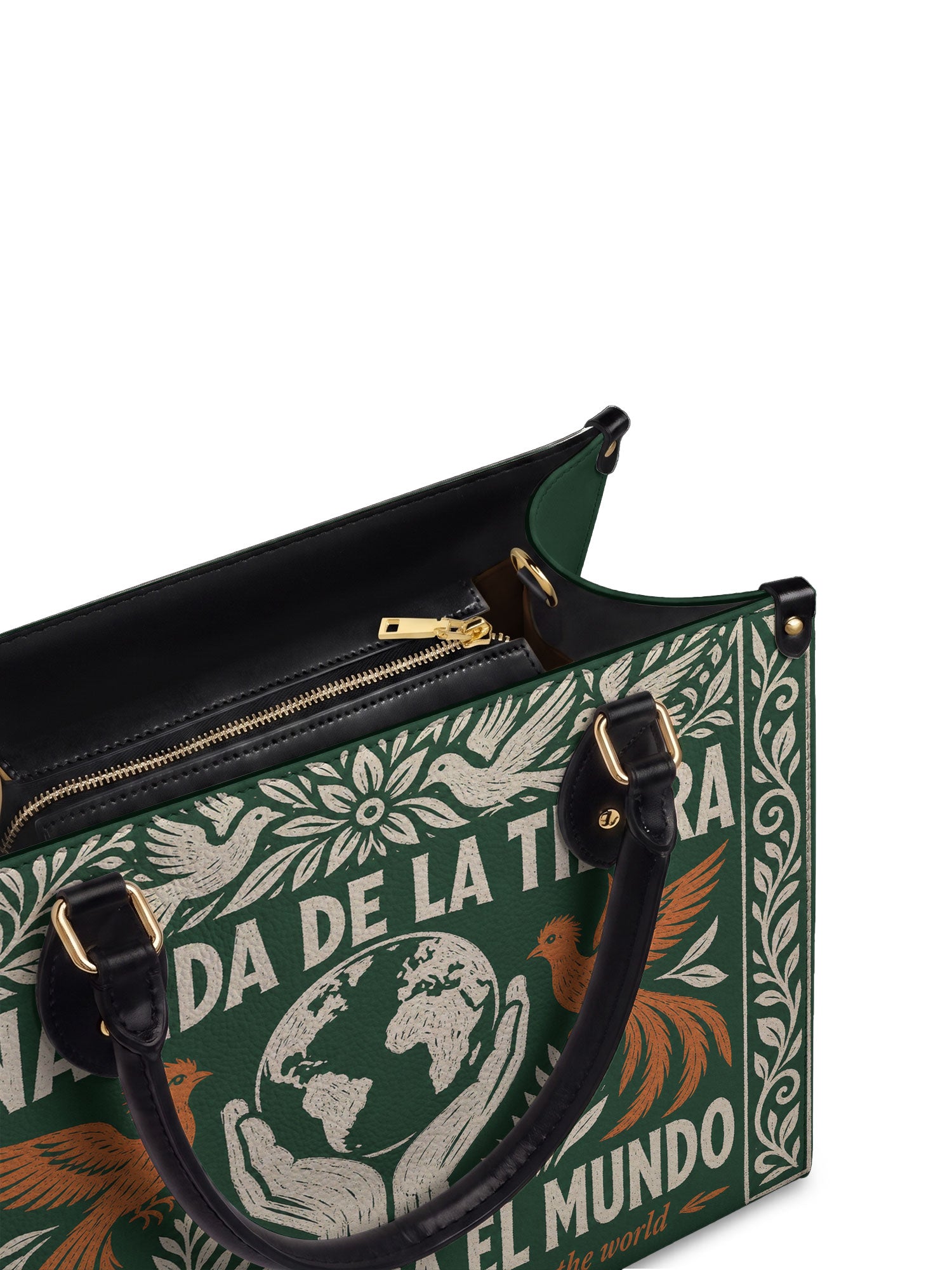 "Nacida de la tierra, hecha para el mundo" ver.3 Leather Handbag - detail | Paleta Bags