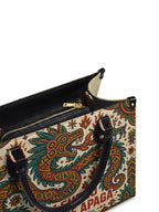 "Soy fuego que no se apaga" ver.2 Leather Handbag - detail | Paleta Bags