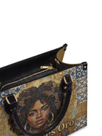 "Mi Raíz es Oro" ver.3 Leather Handbag - detail | Paleta Bags