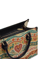 "Otomi Wild Embroidery" ver.1 Leather Handbag - detail | Paleta Bags