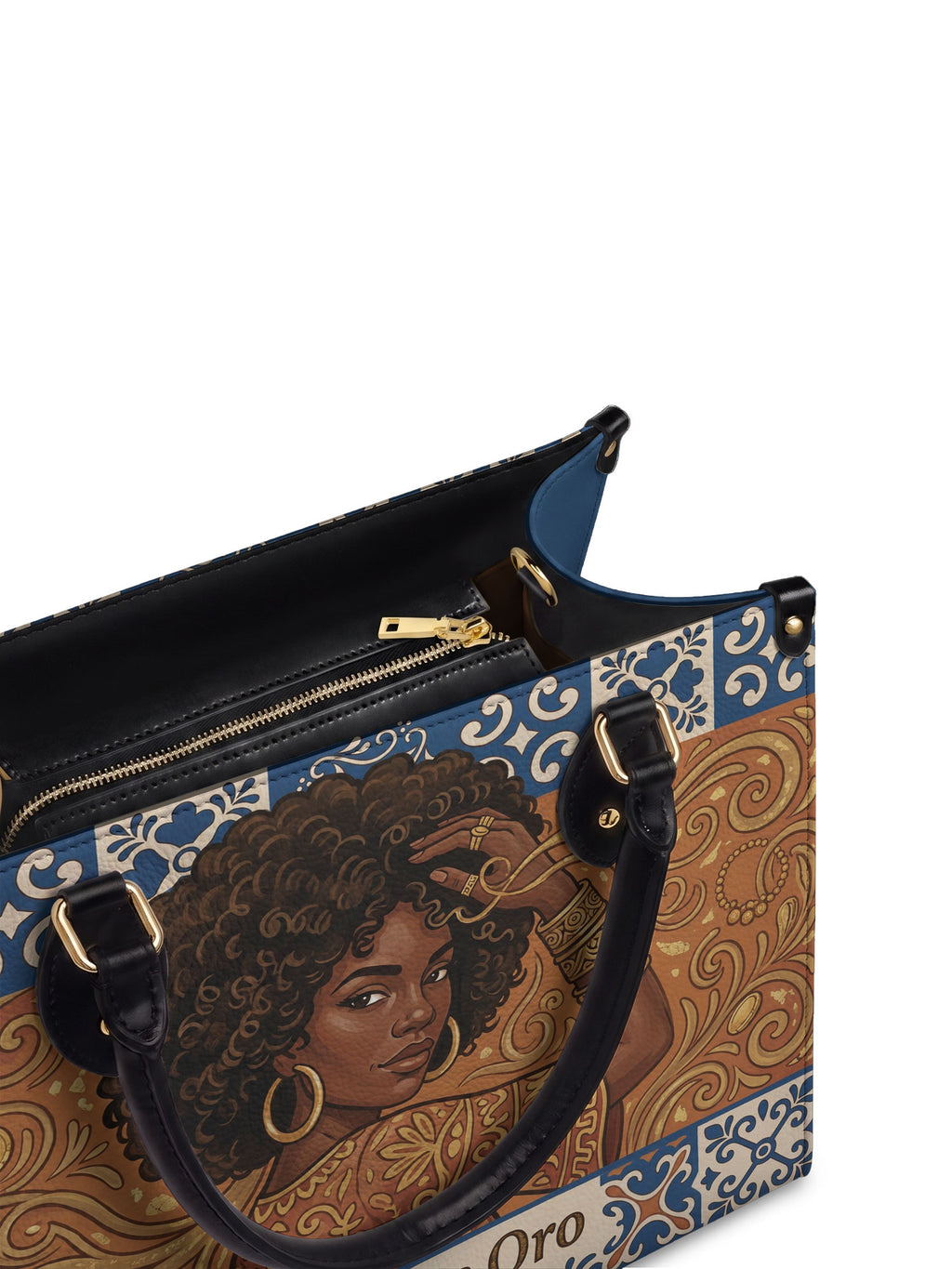 "Mi Raíz es Oro" ver.1 Leather Handbag - detail | Paleta Bags
