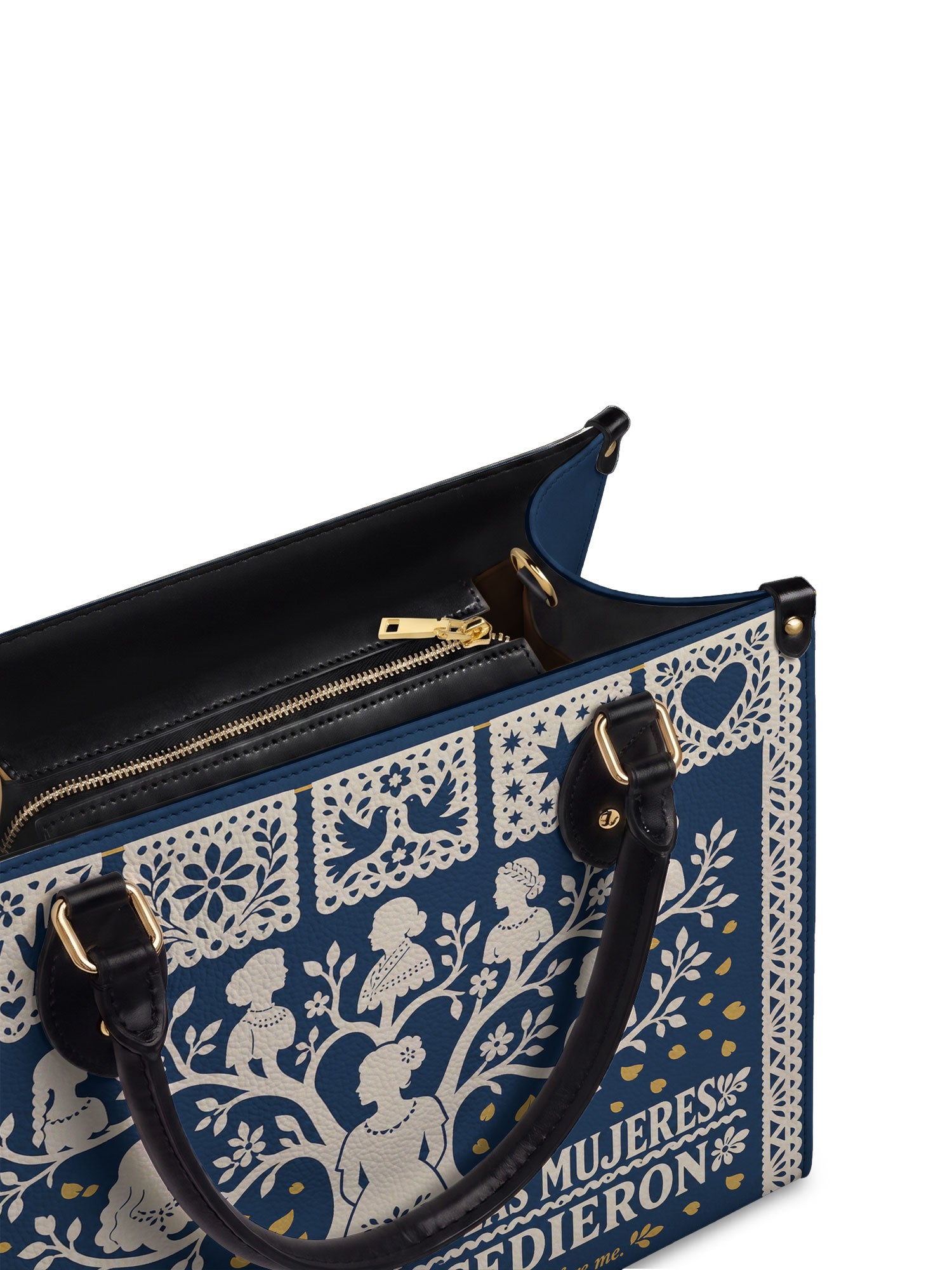 "Resiliente como las mujeres que me precedieron" ver.2 Leather Handbag - detail | Paleta Bags